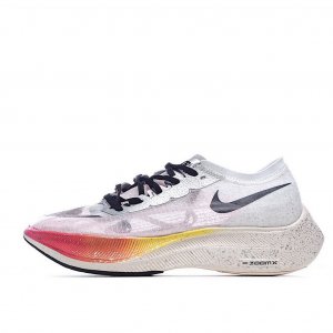 Tênis Nike ZoomX Vaporfly NEXT% - Branco Vermelho e Preto - Masculino