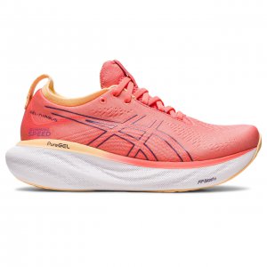 Tênis Asics Gel Nimbus 25 - Feminino - Coral 