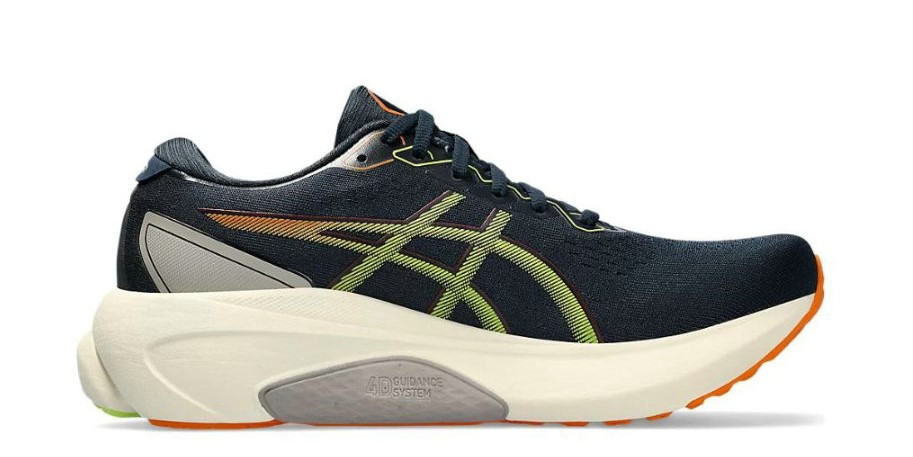 Tênis Asics Gel Kayano 30 - Azul Marinho e Verde Claro - Masculino