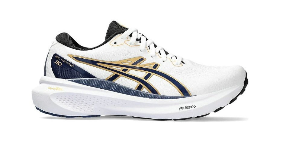 Tênis Asics Gel Kayano 30 - Branco Azul 30 Anniversary - Feminino
