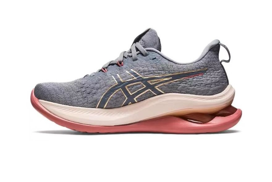 Tênis Asics Gel Kinsei Max - Cinza e Laranja - Feminino